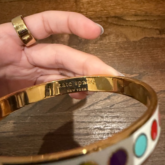 Kate Spade New York Multicolor Polka Dot Bangle Bracelet - Picture 3 of 3